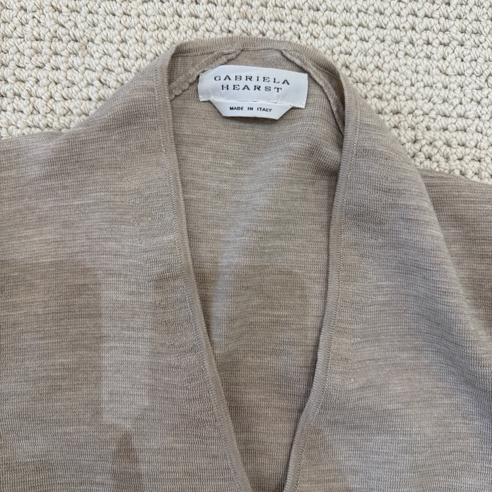 Gabriela Hearst Light Gray Knitwear Bodysuit